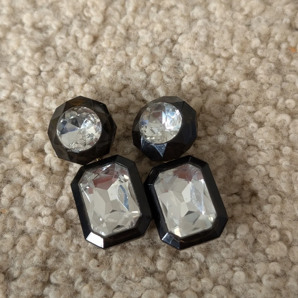 J.Crew Black Jewelry Box Earrings